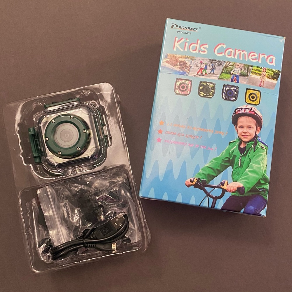 Kids Digital Action Camera Waterproof IP68 Digital Video DV Camcorder 1.77”